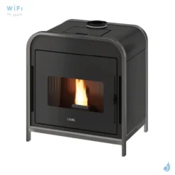Poêle à Granulés étanche CADEL Frame 9 Up-Twin Air Ventilé Puissance 9.3kW WiFi Sortie Fumée Coaxiale Ø8/13cm