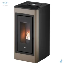 Poêle à Granulés étanche CADEL Kobe 11 Puissance 10.5kW WiFi Sortie Fumée Postérieure Ou Supérieure
