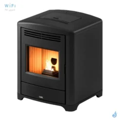 Poêle à Granulés étanche CADEL Magritte 6 Air Ventilé Puissance 6kW WiFi Sortie Fumée Supérieure