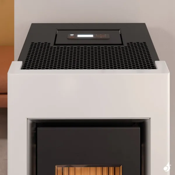 Poêle à Granulés étanche CADEL Prince 11 Puissance 10.5kW WiFi Sortie Fumée Postérieure – Image 5