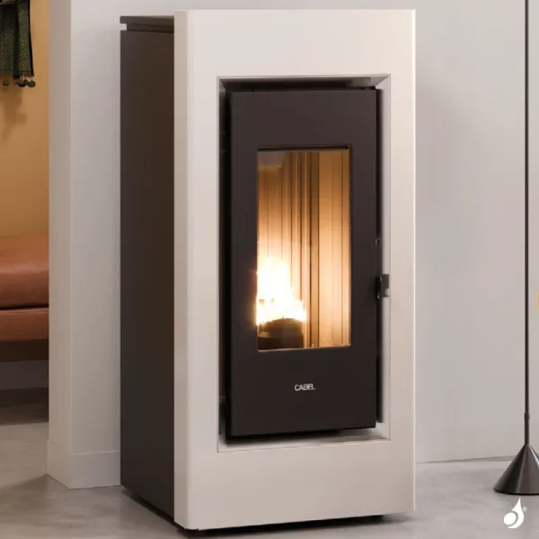 Poêle à Granulés étanche CADEL Prince 11 Puissance 10.5kW WiFi Sortie Fumée Postérieure – Image 6