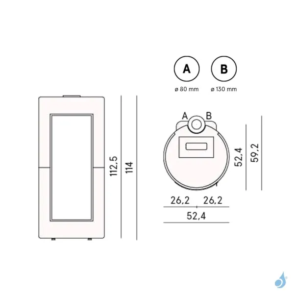 Poêle à Granulés étanche CADEL Shell 9 Up-Twin Air Ventilé Puissance 9.1kW WiFi Sortie Fumée Coaxiale Ø8/13 Cm – Image 2