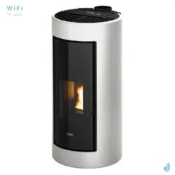 Poêle à Granulés étanche CADEL Shell 9 Up-Twin Air Ventilé Puissance 9.1kW WiFi Sortie Fumée Coaxiale Ø8/13 Cm