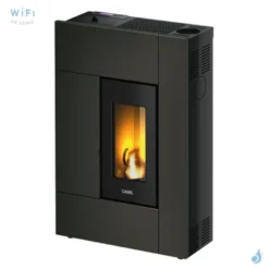 Poêle à Granulés étanche CADEL Spirit 5 Up Air Ventilé Puissance 5.2kW A+ WiFi Sortie Fumée Supérieure
