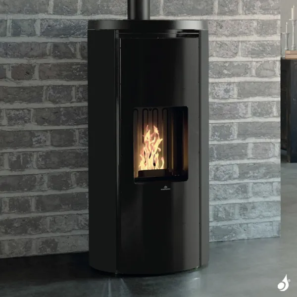 Poêle à Granulés étanche Edilkamin Celia Air Tight C Puissance 7.2kW Sortie Fumée Coaxiale Ø8/13 Cm – Image 3