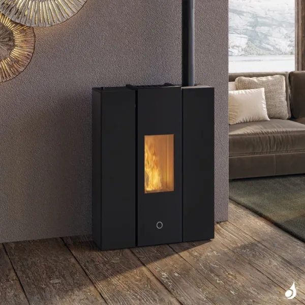 Poêle à Granulés étanche EK63 Gotha70 Puissance 6.7kW Sortie Fumée Supérieure Ø8cm – Image 3