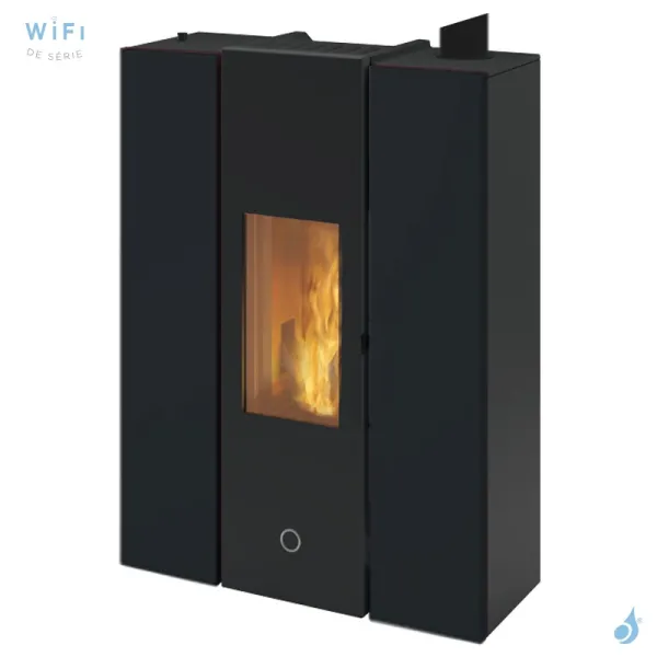 Poêle à Granulés étanche EK63 Gotha70 Puissance 6.7kW Sortie Fumée Supérieure Ø8cm