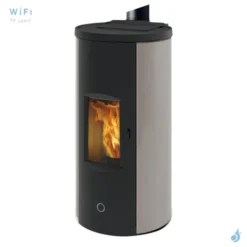 Poêle à Granulés étanche EK63 Like80 Acier Puissance 7.6kW Sortie Fumée Coaxiale Ø8/13cm