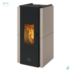 Poêle à Granulés étanche EK63 Zone80 Puissance 7.6kW Sortie Fumée Postérieure Ø8cm