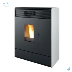 Poêle à Granulés étanche MCZ Aki Hydromatic 18 R Puissance 17.7kW Sortie Fumée Postérieure