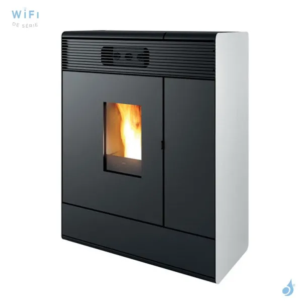 Poêle à Granulés étanche MCZ Aki Hydromatic 18 R Puissance 17.7kW Sortie Fumée Postérieure