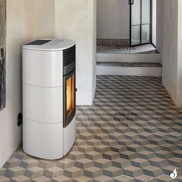 Poêle à Granulés étanche MCZ Club Hydro Matic 18 R Puissance 17.7kW Sortie Fumée Postérieure – Image 6