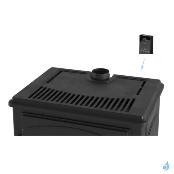 Poêle à Granulés étanche MCZ Decò Air 8 UP Puissance 8.0kW Sortie Fumée Supérieure – Image 3