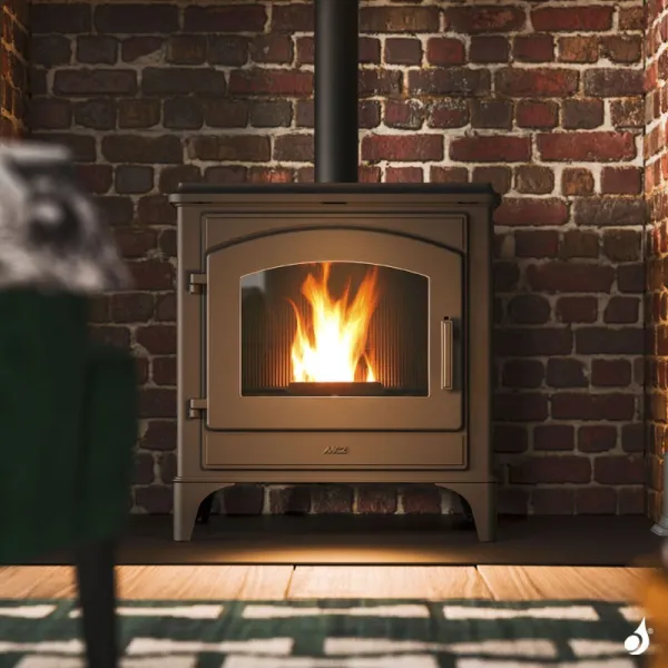 Poêle à Granulés étanche MCZ Decò Air 8 UP Puissance 8.0kW Sortie Fumée Supérieure – Image 5