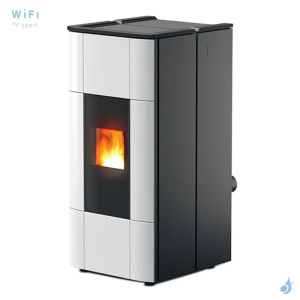 Poêle à Granulés étanche MCZ Jazz Hydromatic 30 R Puissance 28.5kW Sortie Fumée Postérieure