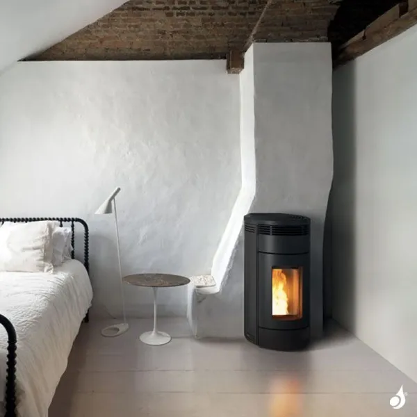 Poêle à Granulés étanche MCZ Loop Air 8 R Puissance 8.10kW Sortie Fumée Postérieure – Image 5