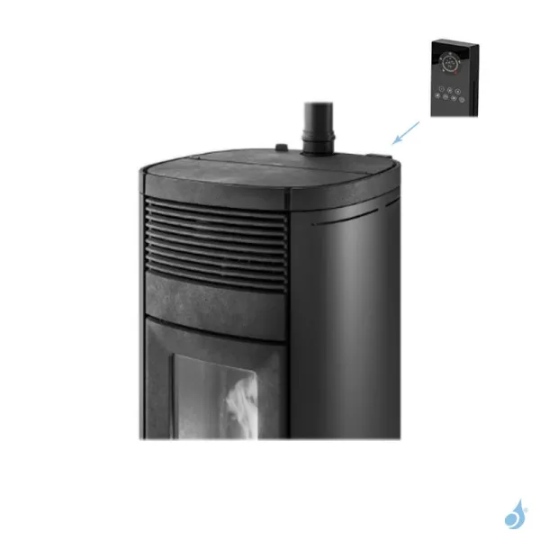 Poêle à Granulés étanche MCZ Musa Air 10 UP Puissance 10.0kW Sortie Fumée Supérieure – Image 3