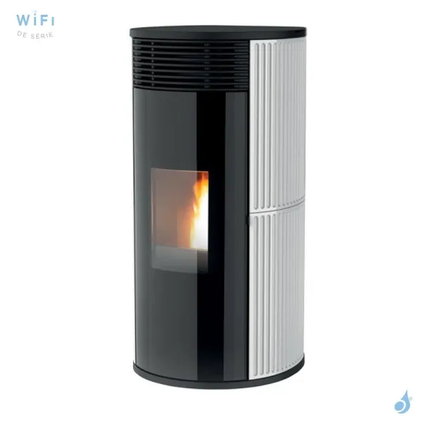 Poêle à Granulés étanche MCZ Pad Hydromatic 18 R Puissance 17.7kW Sortie Fumée Postérieure