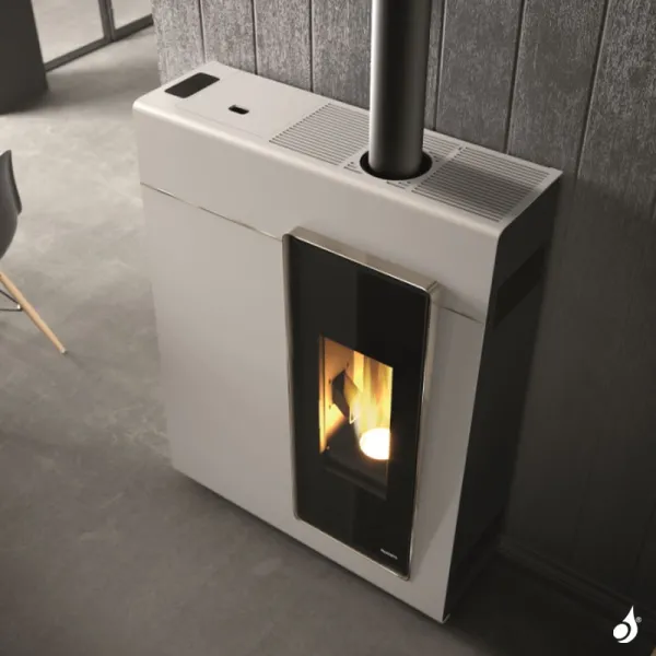 Poêle à Granulés étanche Palazzetti Ecofire Michelle 8 US Puissance 8kW Sortie Fumée Supérieure – Image 4