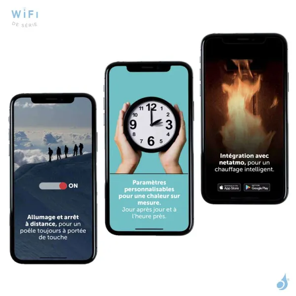Poêle à Granulés étanche Ravelli Block 7 Puissance 7kW WiFi Sortie Fumée Supérieure – Image 4