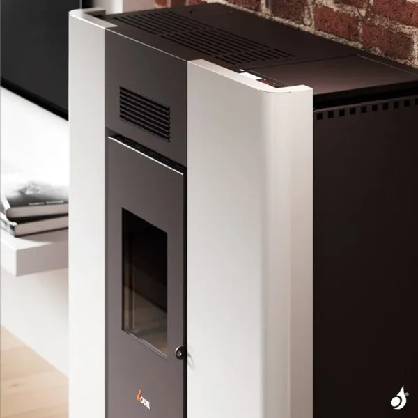 Poêle à Granulés Hydro CADEL Maya Idro 16 Puissance 16.1kW WiFi Sortie Fumée Postérieure Ou Supérieure – Image 4