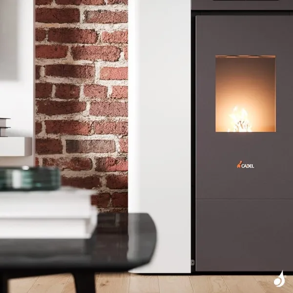 Poêle à Granulés Hydro CADEL Maya Idro 16 Puissance 16.1kW WiFi Sortie Fumée Postérieure Ou Supérieure – Image 5