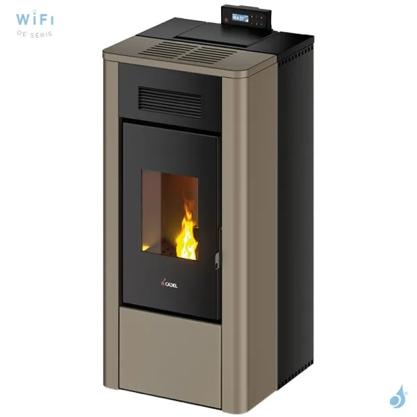 Poêle à Granulés Hydro CADEL River Idro 16 Puissance 16.1kW WiFi Sortie Fumée Postérieure