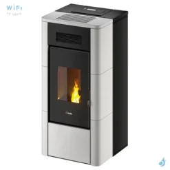 Poêle à Granulés Hydro-ventilé CADEL River Idrotech 24 Puissance 24.2kW WiFi Sortie Fumée Postérieure