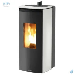 Poêle à Granulés Jolly Mec Bridge 8 KW Sortie Fumée Supérieure Coaxiale Ø8/13 Cm