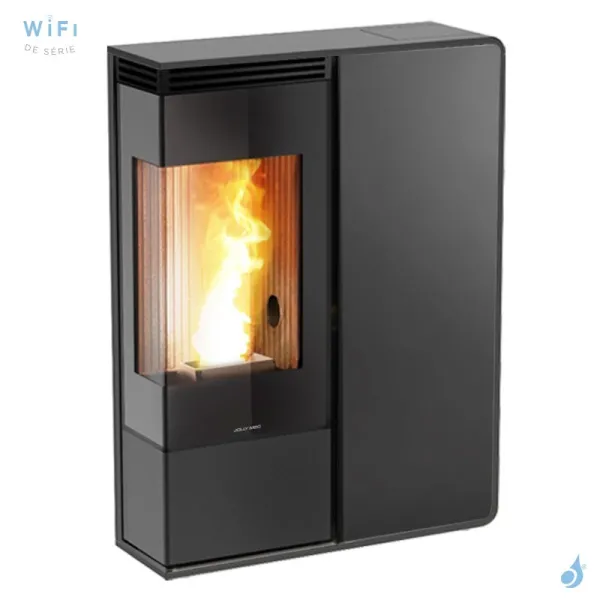 Poêle à Granulés Jolly Mec Dory Angolo S 9 KW Sortie Fumée Postérieure Ø80 Mm