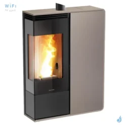 Poêle à Granulés Jolly Mec Dory Angolo S 9 KW Sortie Fumée Supérieure Coaxiale Ø8/13 Cm