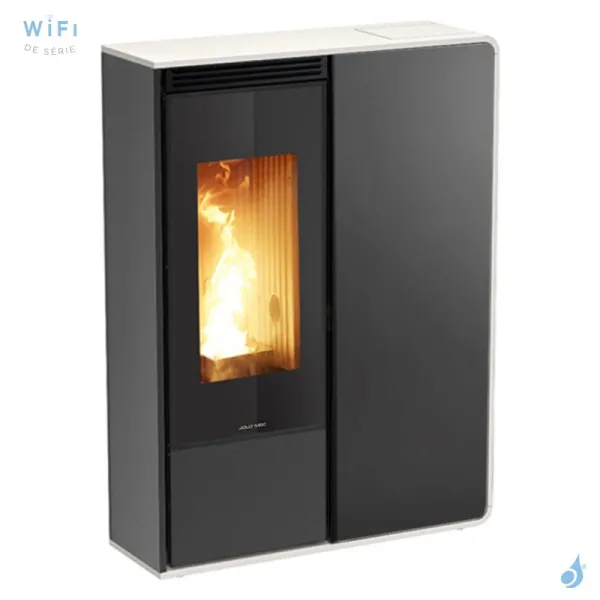 Poêle à Granulés Jolly Mec Dory Frontale S 9 KW Sortie Fumée Postérieure Ø80 Mm