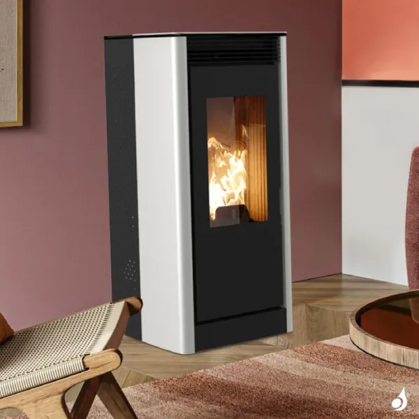 Poêle à Granulés Jolly Mec E-SQUARE 8 KW Sortie Fumée Postérieure Ø80 Mm – Image 5