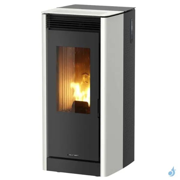 Poêle à Granulés Jolly Mec E-SQUARE 8 KW Sortie Fumée Postérieure Ø80 Mm
