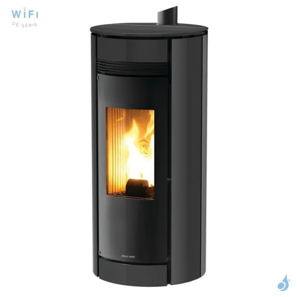 Poêle à Granulés Jolly Mec Globo 10 KW Sortie Fumée Supérieure Coaxiale Ø8/13 Cm
