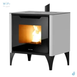 Poêle à Granulés Jolly Mec Pixie Steel 7 KW Sortie Fumée Supérieure Ø80 Mm