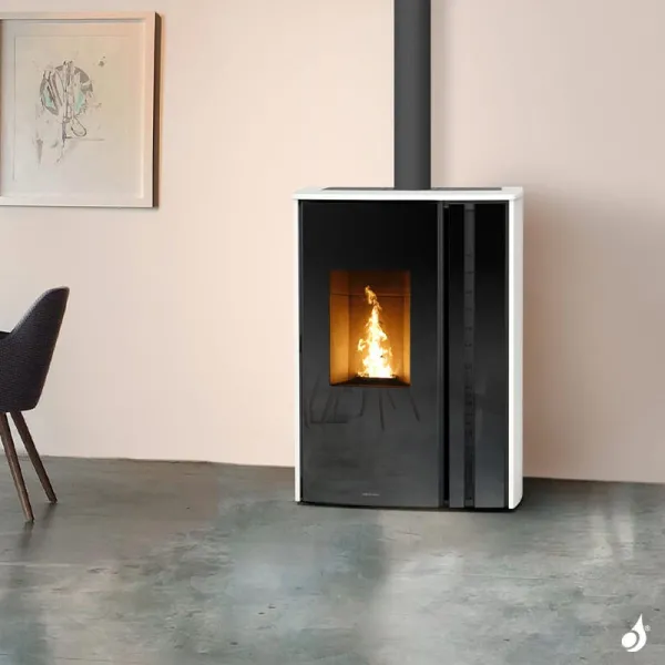 Poêle à Granulés Jolly Mec Takumi 14 KW Sortie Fumée Supérieure Coaxiale Ø8/13 Cm – Image 4