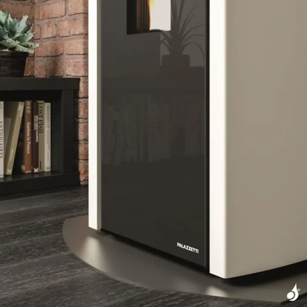 Poêle à Granulés Palazzetti Ecofire Bianca Lux 12 Puissance 12kW Sortie Fumée Postérieure – Image 4