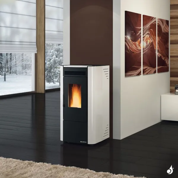 Poêle à Granulés Ventilé Extraflame Ketty 5.0 Puissance 6.5kW Sortie Fumée Postérieure – Image 2