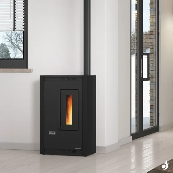 Poêle à Granulés Ventilé Extraflame Luisella 5.0 Puissance 5.1kW Sortie Fumée Postérieure Ou Supérieure – Image 3