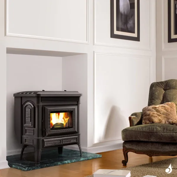 Poêle à Granulés Ventilé Extraflame Teodora Evo Puissance 8.0kW Sortie Fumée Postérieure – Image 4