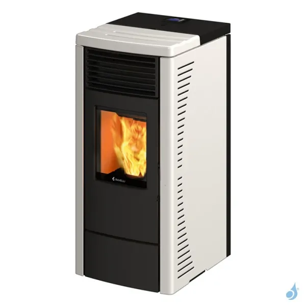 Poêle à Granulés Ventilé Ravelli R 70 Puissance 7kW Sortie Fumée Postérieure