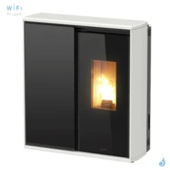 Poêle Hybride à Granulés Et Bois Jolly Mec Reverse S Puissance 6.5-9.6 KW Sortie Fumée Ø150 Mm