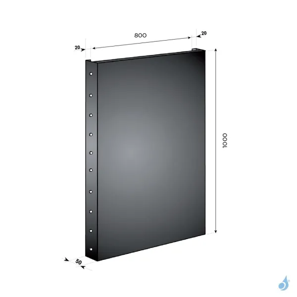 Protection Murale KEMP Panisol Noire Sablée Pour Poêle à Bois Ou Granulés – Image 2