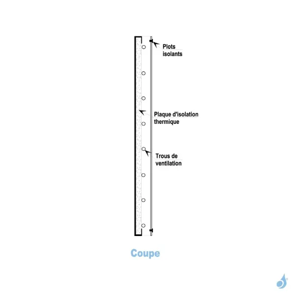 Protection Murale KEMP Panisol Noire Sablée Pour Poêle à Bois Ou Granulés – Image 3