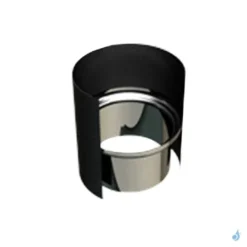 Raccord Anti-bistre Ø150 Pour Buse Ø153 Mm TEN ÉMAIL 0.6mm Noir Mat Ø150 Pour Buse Ø153 Mm