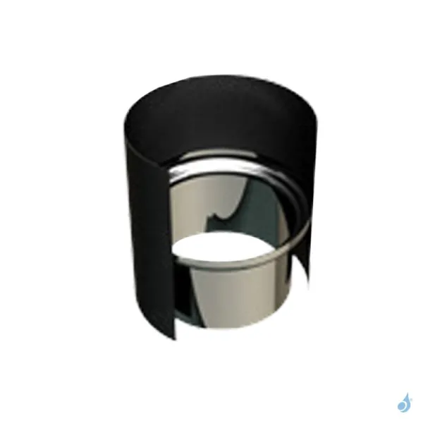Raccord Anti-bistre Ø150 Pour Buse Ø153 Mm TEN ÉMAIL 0.6mm Noir Mat Ø150 Pour Buse Ø153 Mm