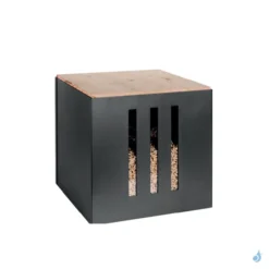 Range Buches MALIA Stockage Bois Ou Granulés 30 X 30 Cm Ht 30 Cm