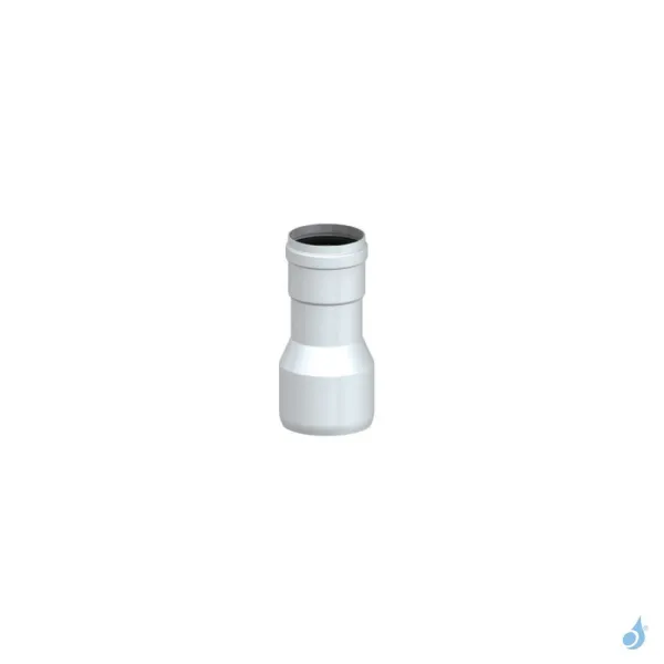 Réduction Femelle Ø60 / Mâle Ø80 Aluminium Avec Joint Pour Poêle à Granulés