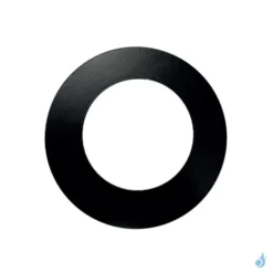 Rosace Plate Noire Poujoulat Pour Flexible Aluminium Ø80 à 125 Mm